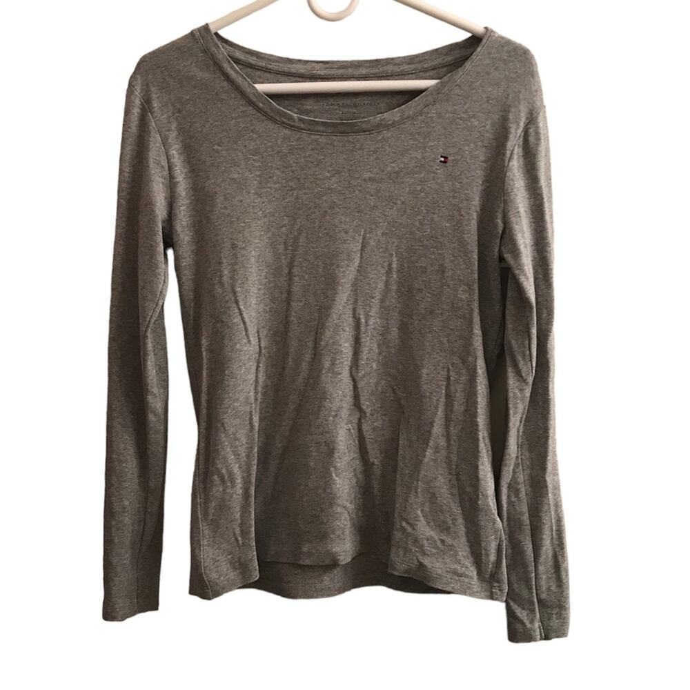 Tommy Hilfiger Long Sleeve Gray Shirt Size XS